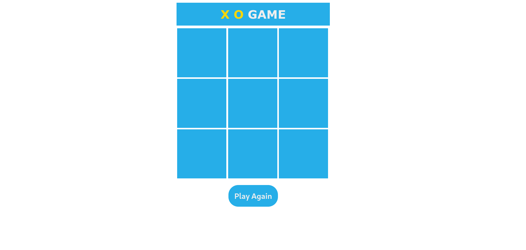 Tic Tac Toe Game